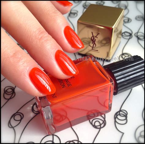 ysl jungle orange nail polish
